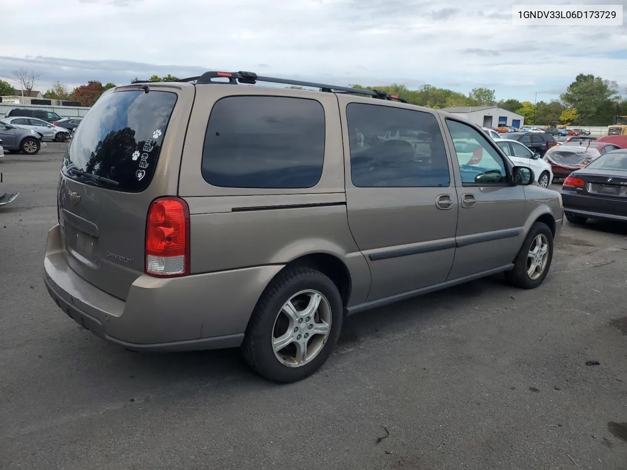 2006 Chevrolet Uplander Lt VIN: 1GNDV33L06D173729 Lot: 73585184