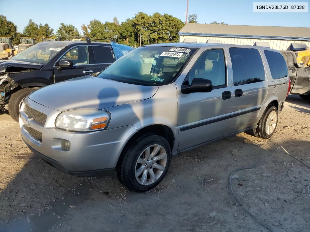 2006 Chevrolet Uplander Ls VIN: 1GNDV23L76D187038 Lot: 76812494