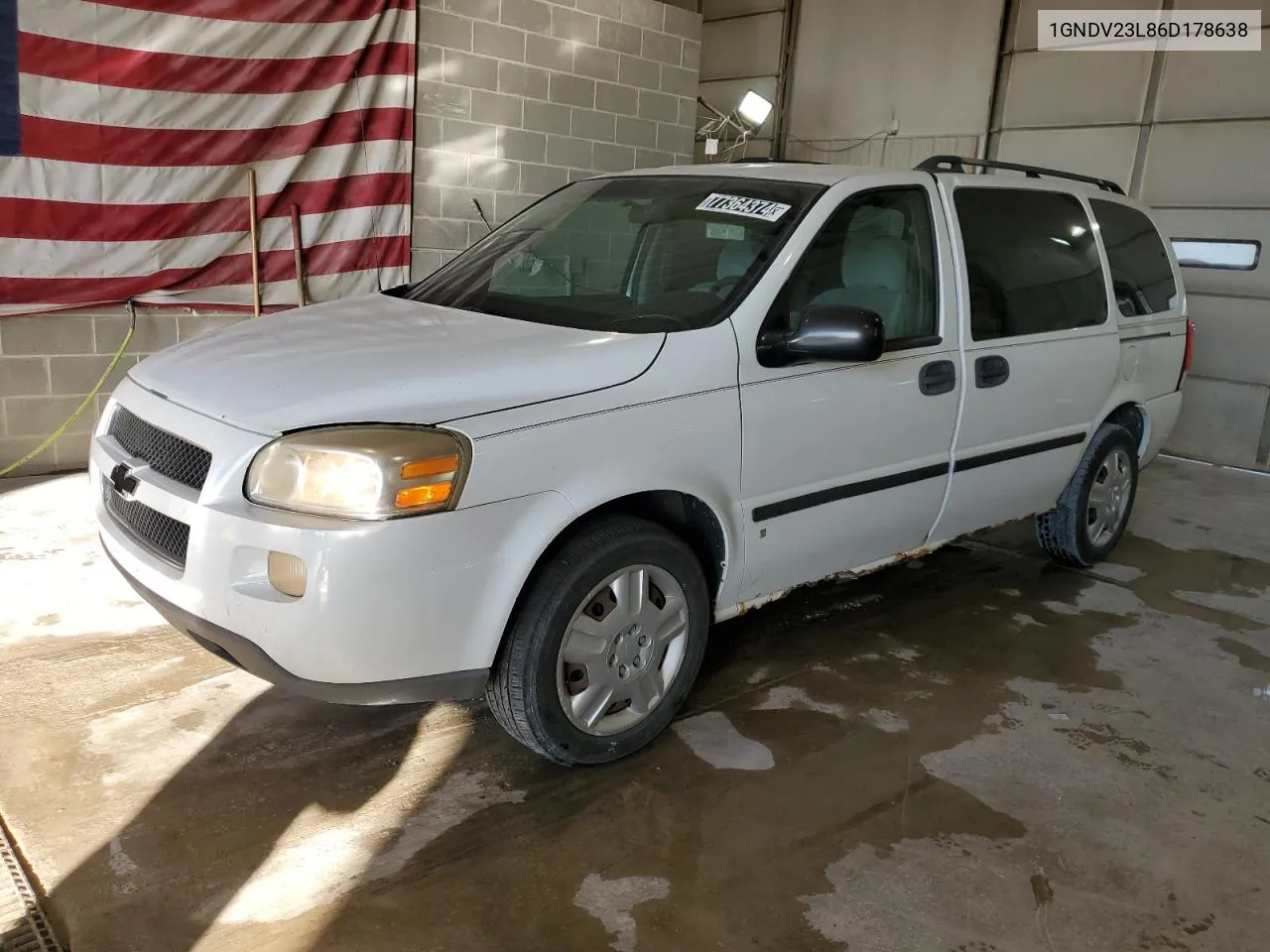 2006 Chevrolet Uplander Ls VIN: 1GNDV23L86D178638 Lot: 77364374