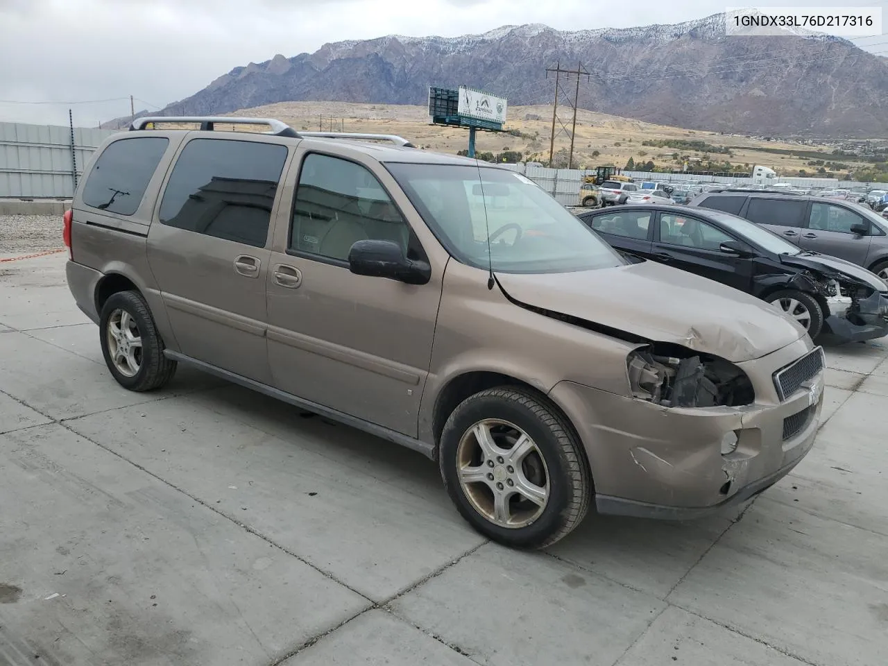 2006 Chevrolet Uplander Lt VIN: 1GNDX33L76D217316 Lot: 77640924