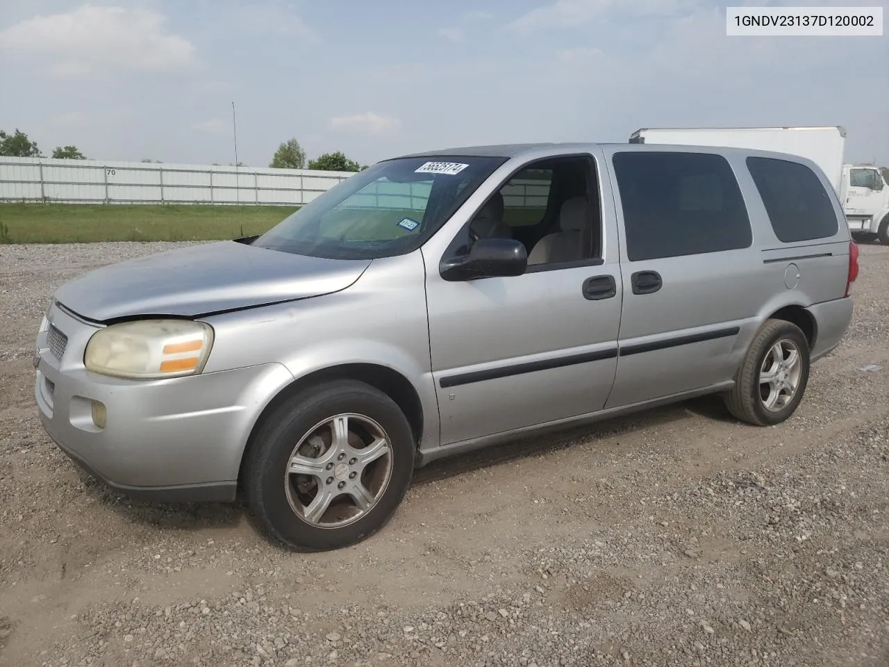 2007 Chevrolet Uplander Ls VIN: 1GNDV23137D120002 Lot: 56525174