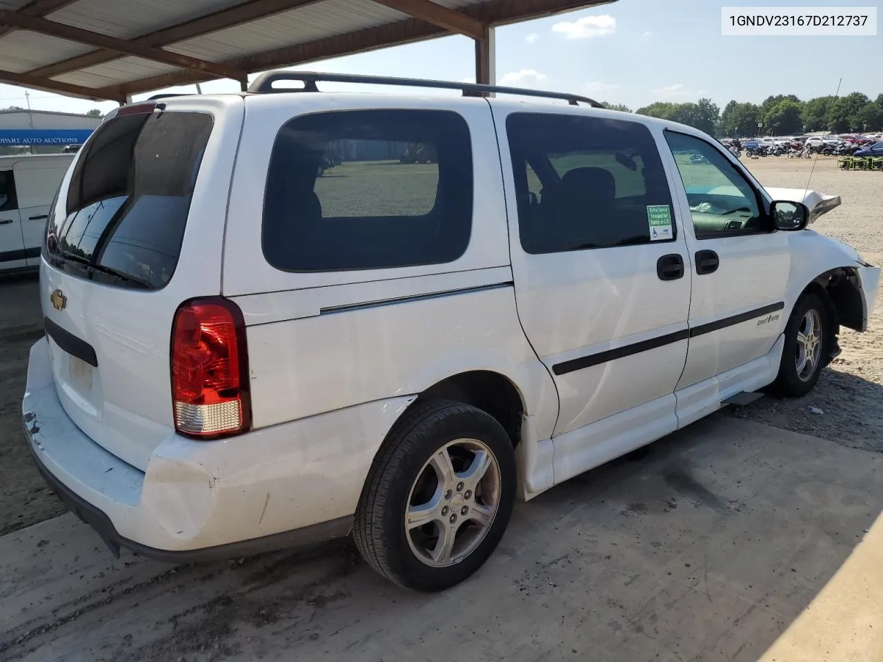 2007 Chevrolet Uplander Ls VIN: 1GNDV23167D212737 Lot: 61739114