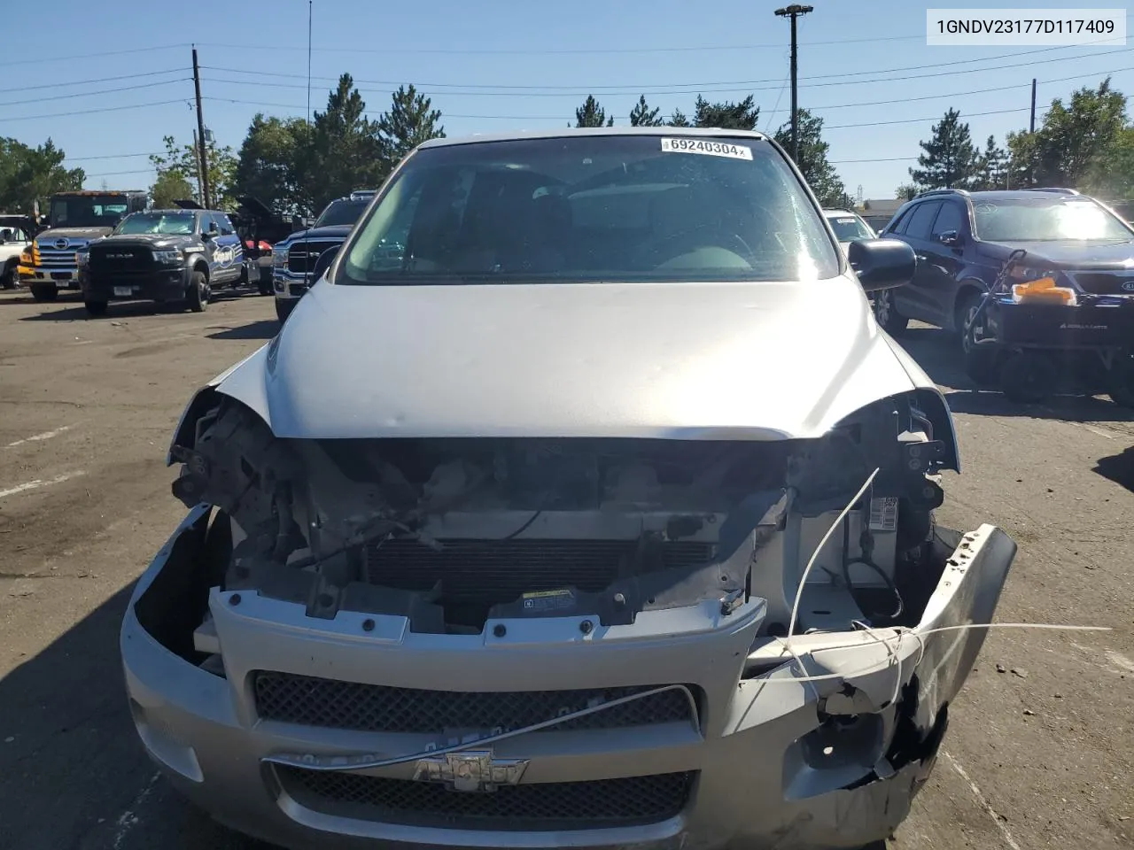 2007 Chevrolet Uplander Ls VIN: 1GNDV23177D117409 Lot: 69240304