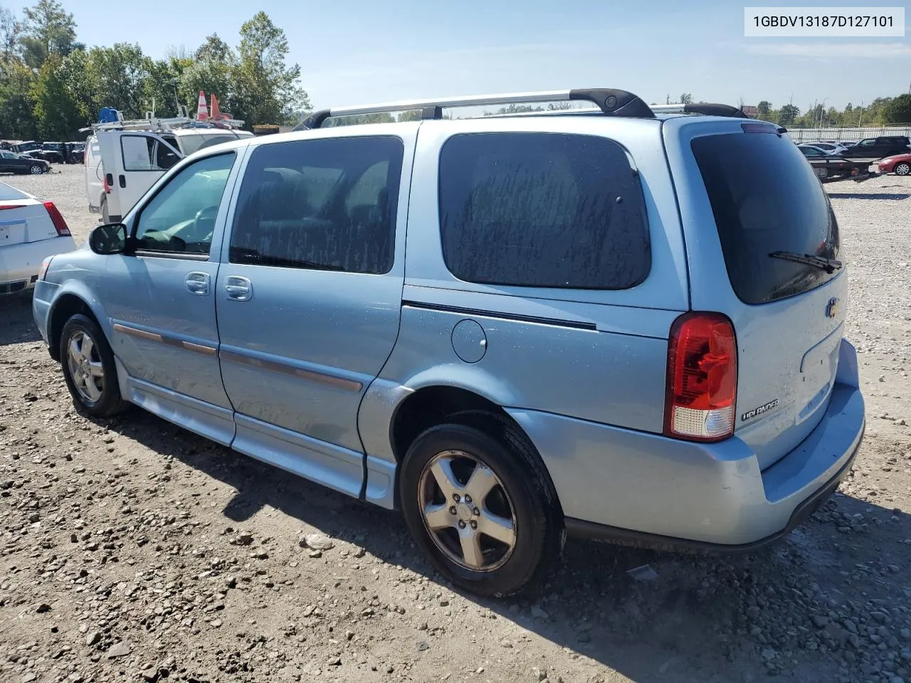 2007 Chevrolet Uplander Incomplete VIN: 1GBDV13187D127101 Lot: 71591284