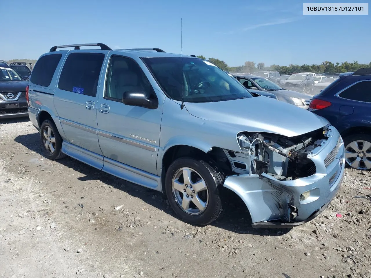 2007 Chevrolet Uplander Incomplete VIN: 1GBDV13187D127101 Lot: 71591284