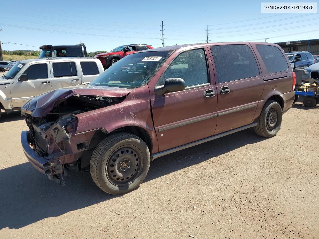 1GNDV23147D119375 2007 Chevrolet Uplander Ls