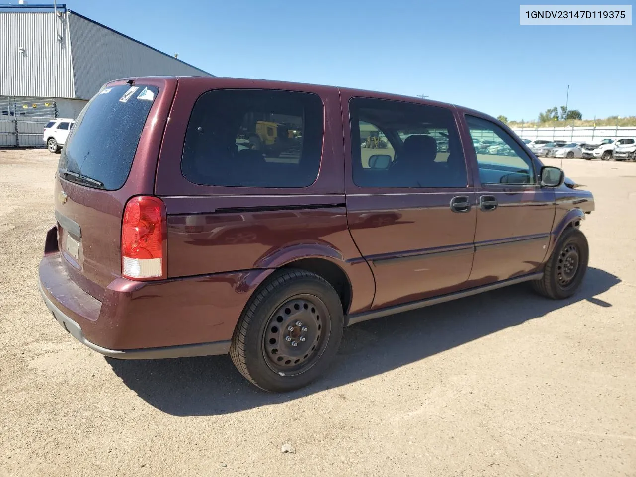 2007 Chevrolet Uplander Ls VIN: 1GNDV23147D119375 Lot: 72281224