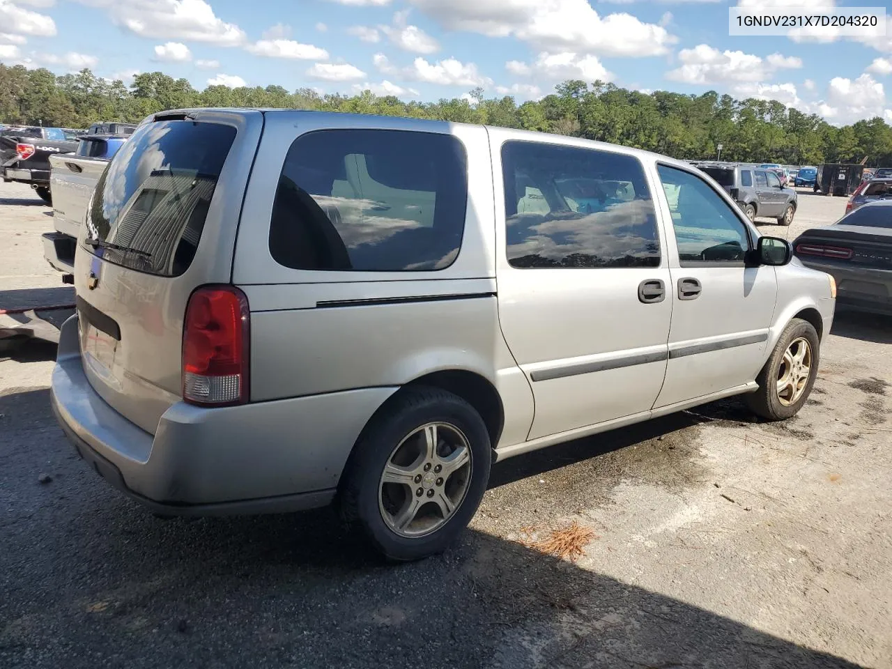 2007 Chevrolet Uplander Ls VIN: 1GNDV231X7D204320 Lot: 73893884