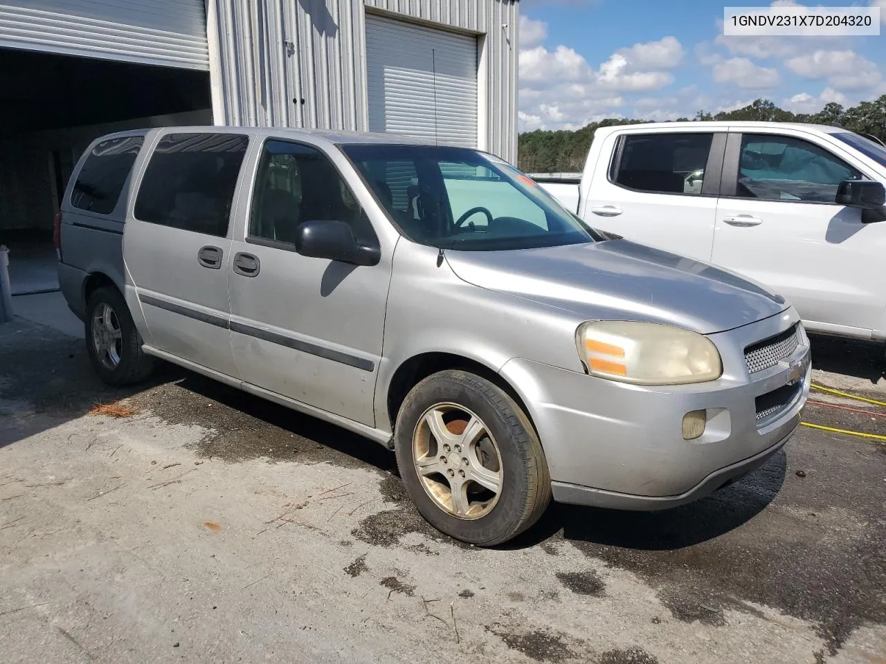 2007 Chevrolet Uplander Ls VIN: 1GNDV231X7D204320 Lot: 73893884