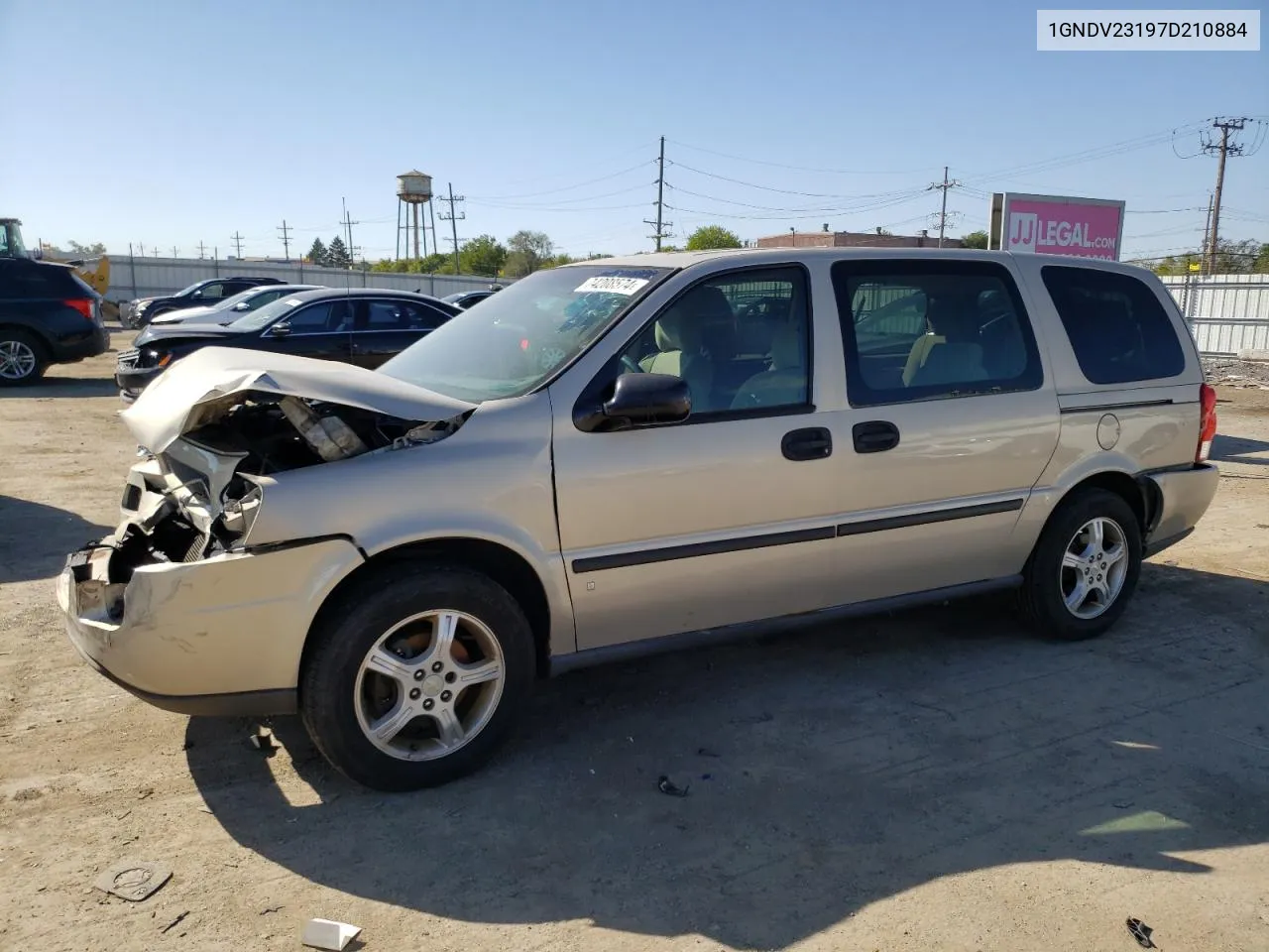 2007 Chevrolet Uplander Ls VIN: 1GNDV23197D210884 Lot: 74208574