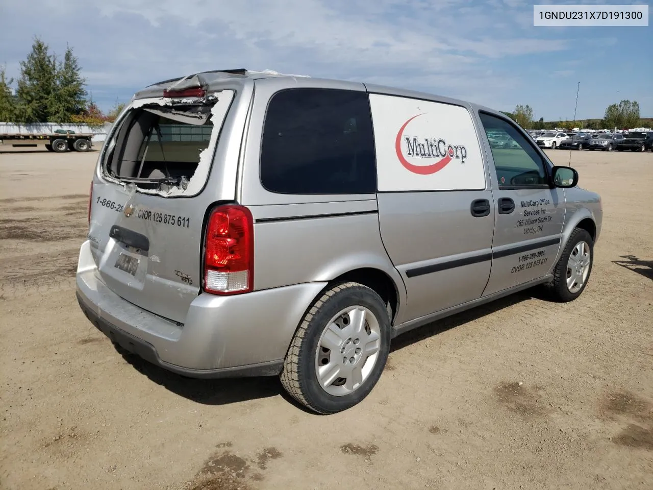 2007 Chevrolet Uplander Ls VIN: 1GNDU231X7D191300 Lot: 74585034