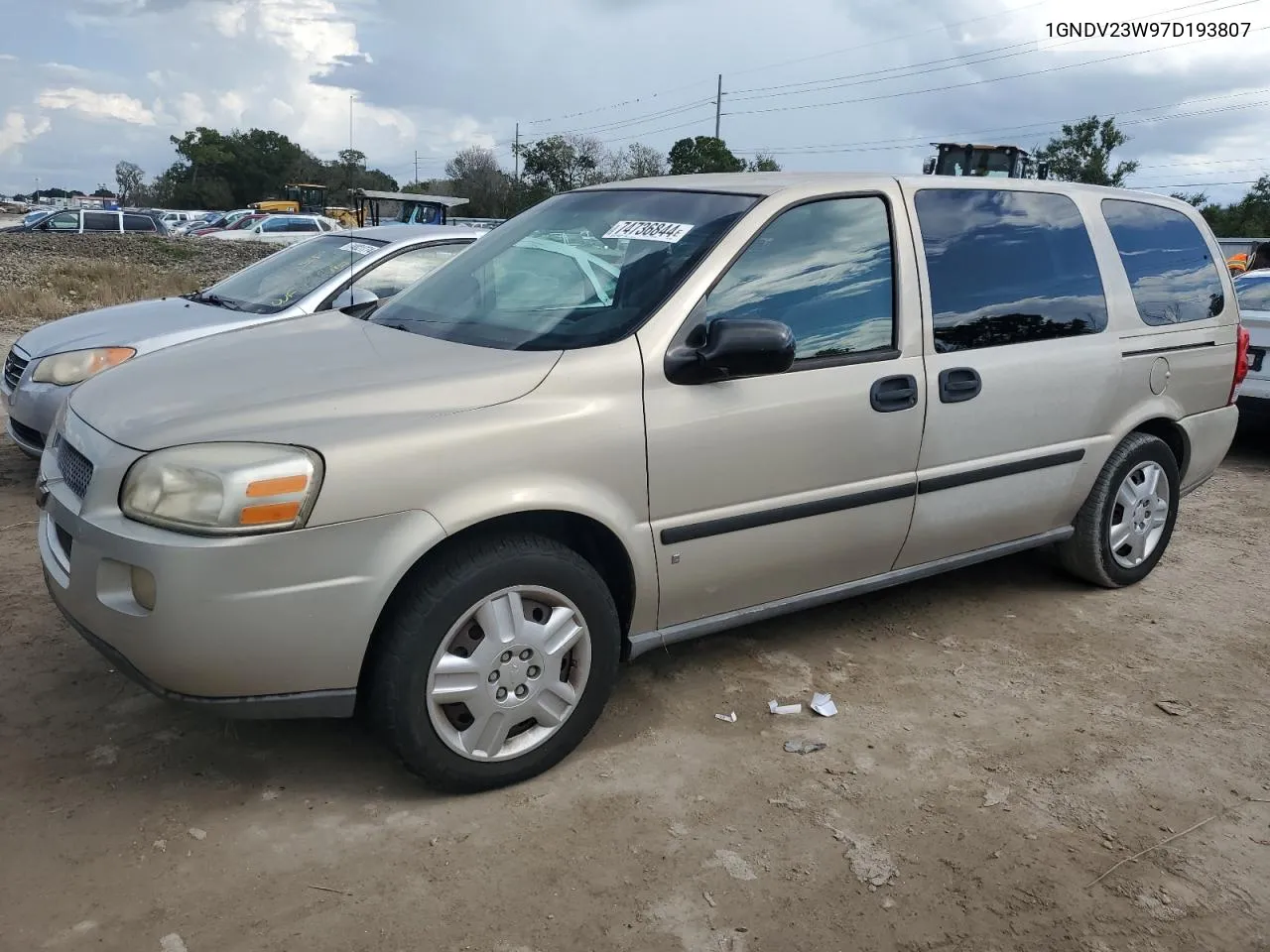 2007 Chevrolet Uplander Ls VIN: 1GNDV23W97D193807 Lot: 74736844