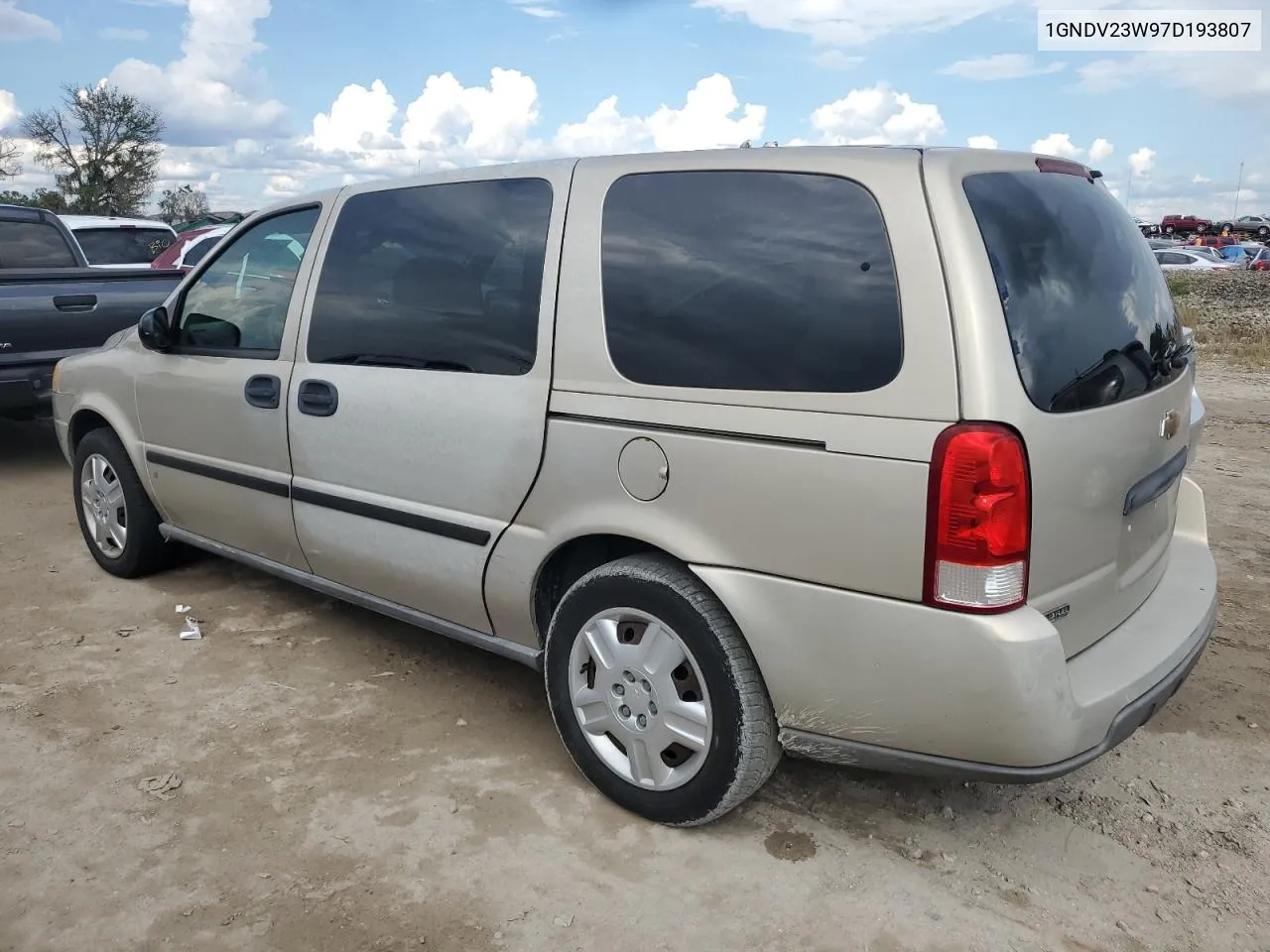 2007 Chevrolet Uplander Ls VIN: 1GNDV23W97D193807 Lot: 74736844