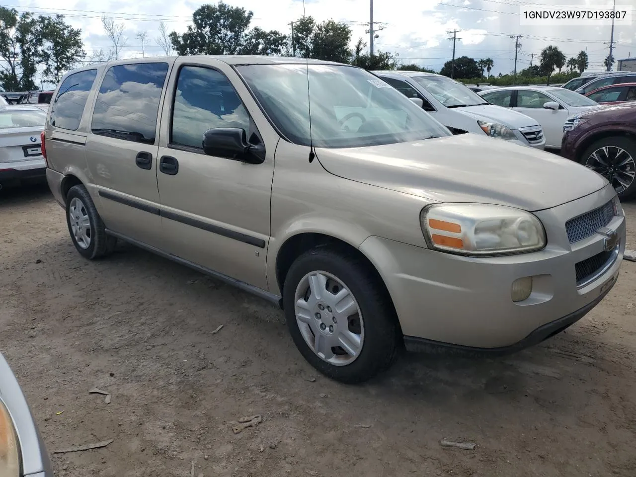 2007 Chevrolet Uplander Ls VIN: 1GNDV23W97D193807 Lot: 74736844