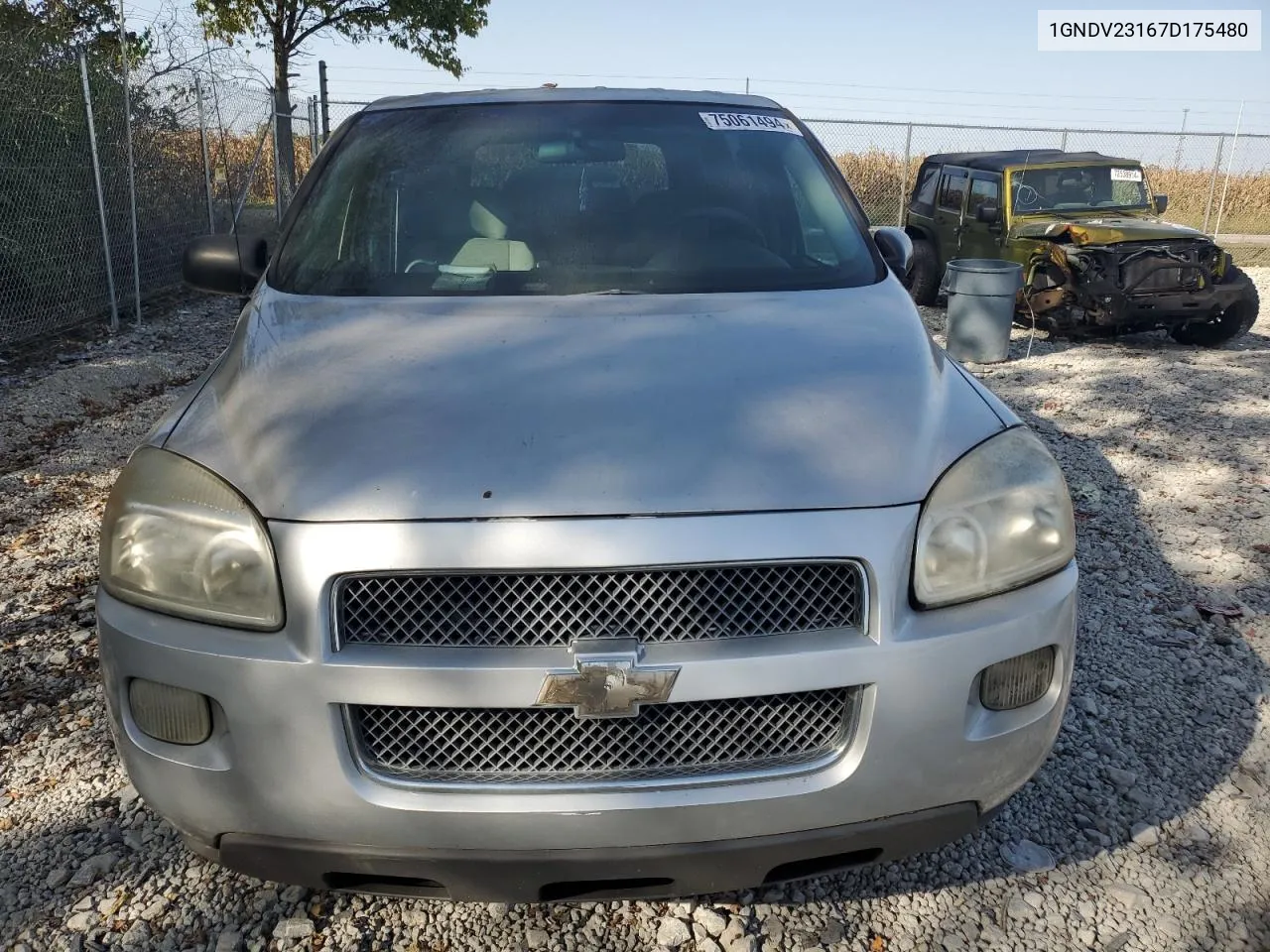 2007 Chevrolet Uplander Ls VIN: 1GNDV23167D175480 Lot: 75061494