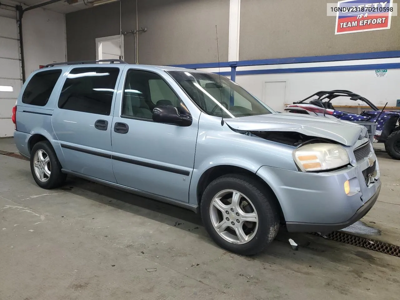 2007 Chevrolet Uplander Ls VIN: 1GNDV23187D210598 Lot: 78910964