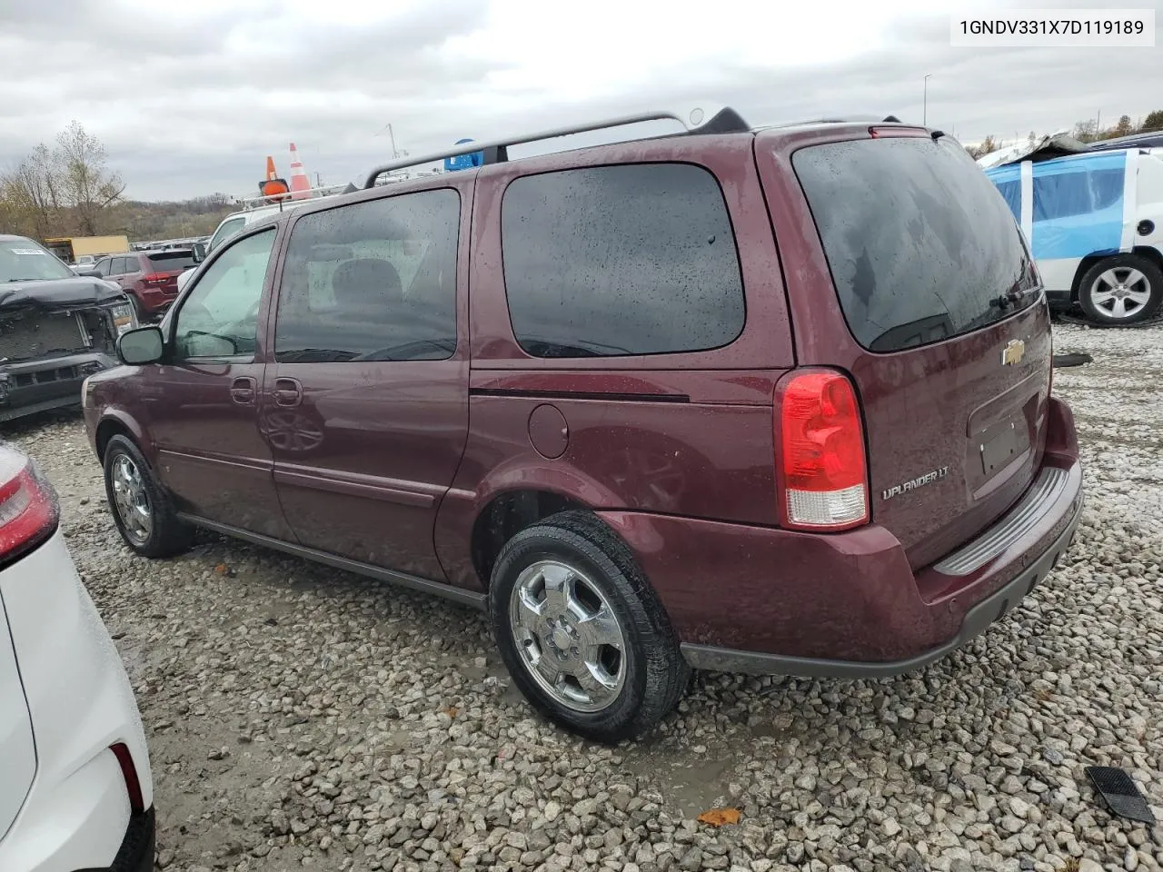 2007 Chevrolet Uplander Lt VIN: 1GNDV331X7D119189 Lot: 80331354