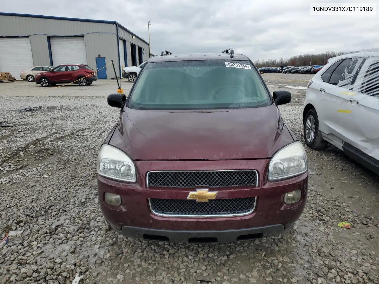 2007 Chevrolet Uplander Lt VIN: 1GNDV331X7D119189 Lot: 80331354