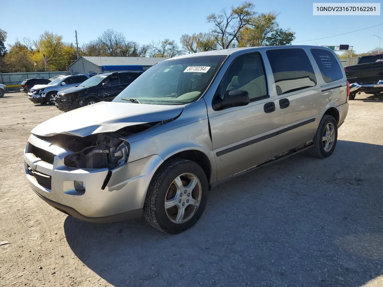 2007 Chevrolet Uplander Ls VIN: 1GNDV23167D162261 Lot: 80730284