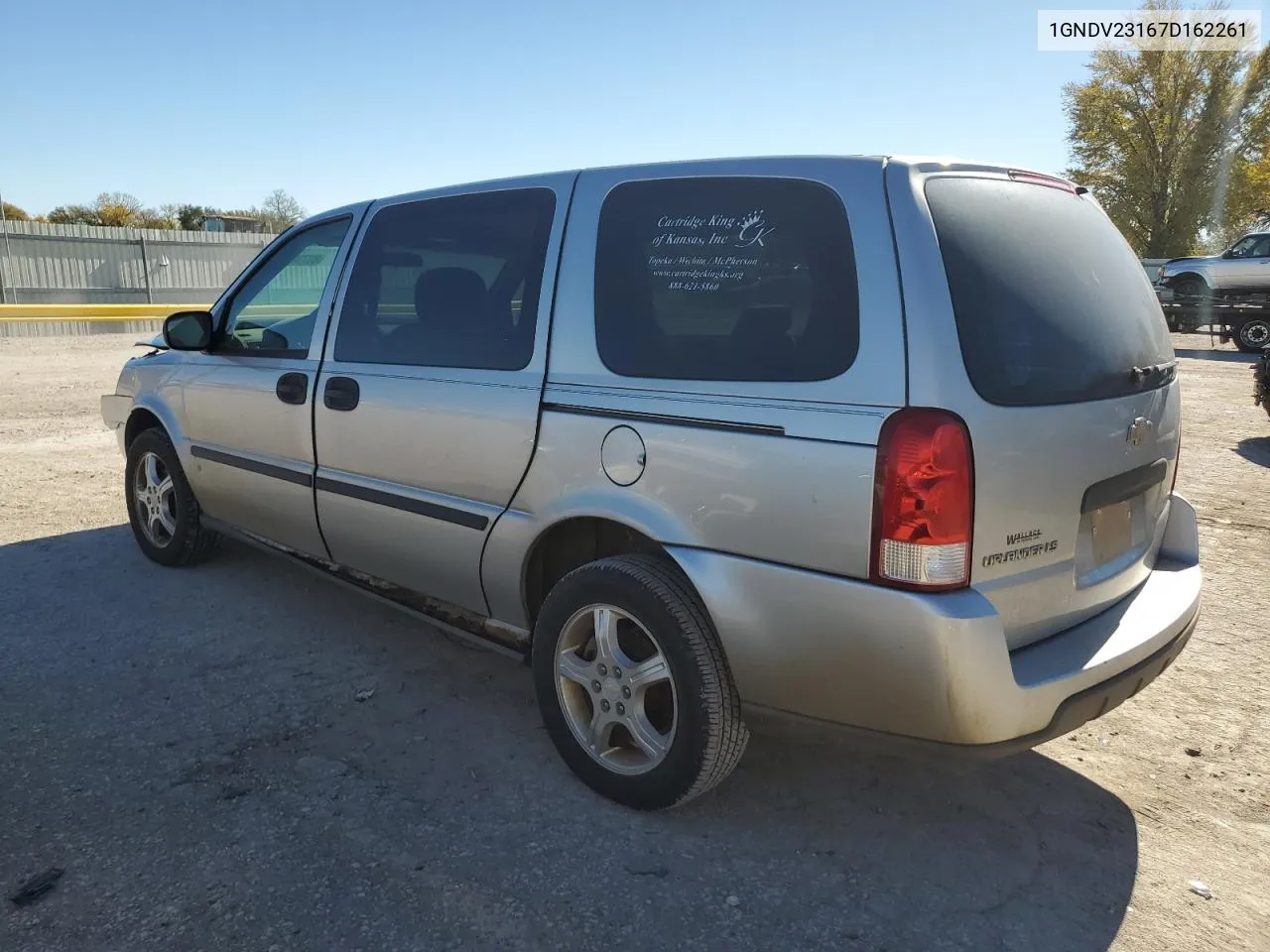 2007 Chevrolet Uplander Ls VIN: 1GNDV23167D162261 Lot: 80730284