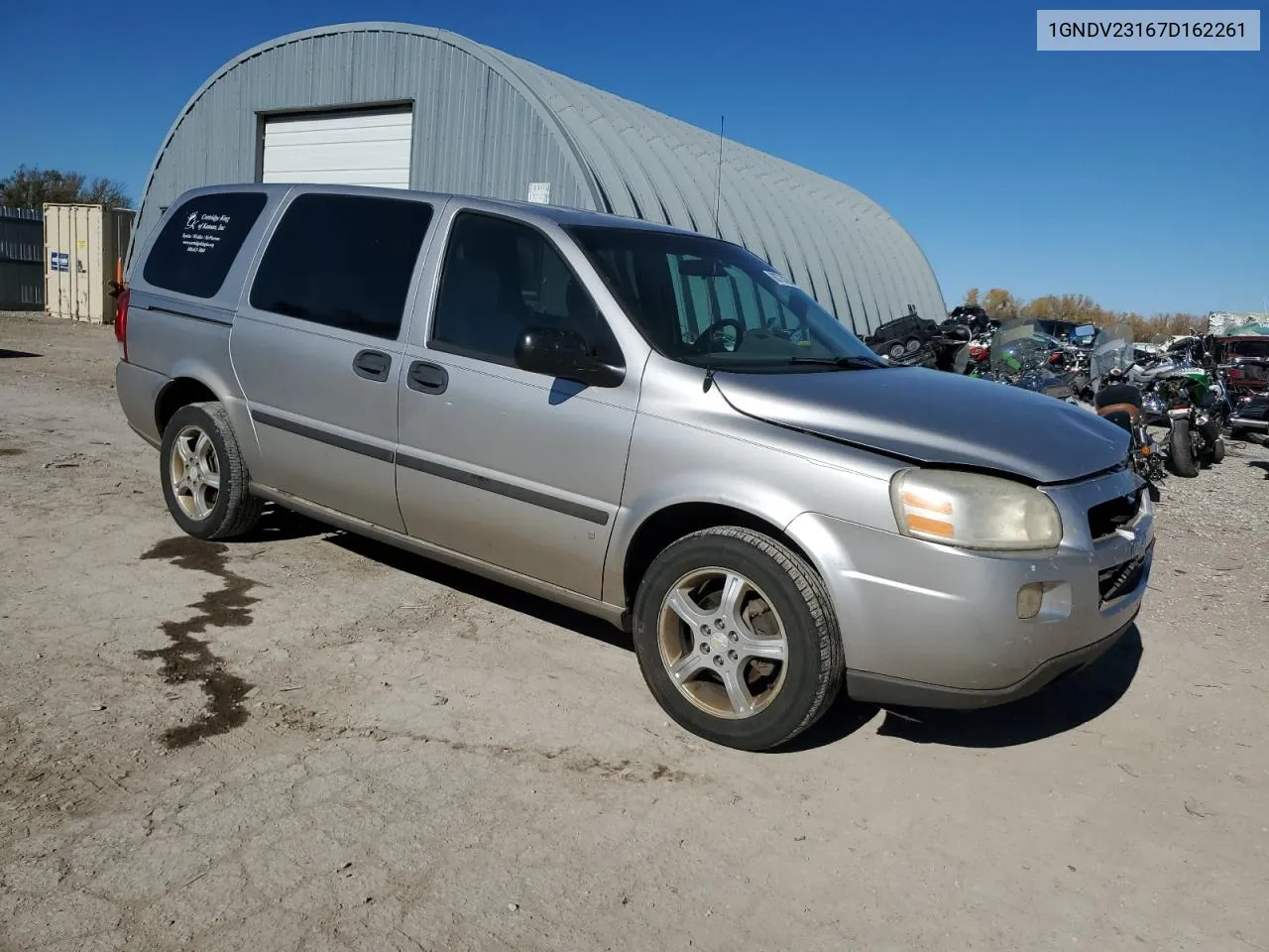 2007 Chevrolet Uplander Ls VIN: 1GNDV23167D162261 Lot: 80730284