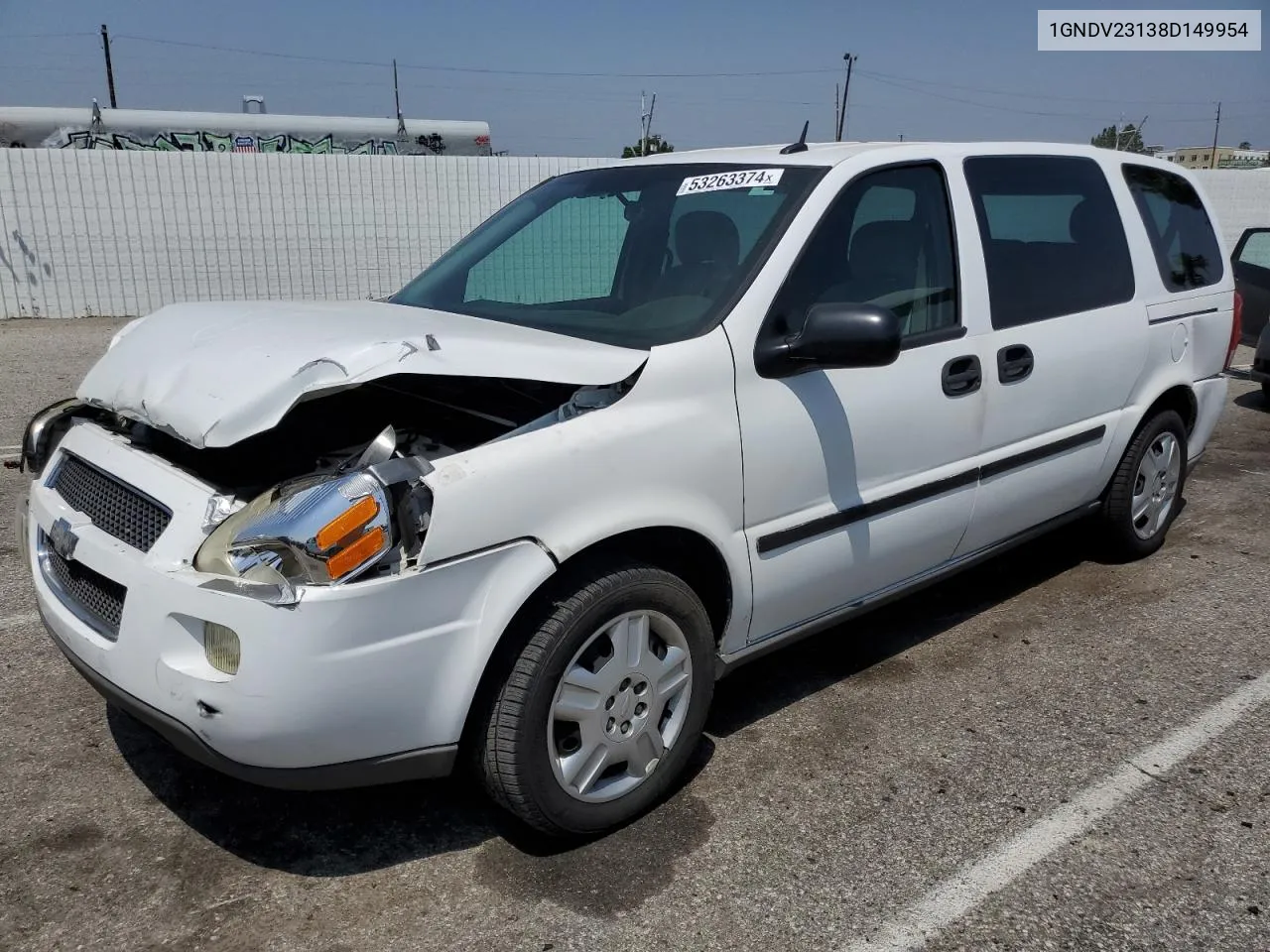 2008 Chevrolet Uplander Ls VIN: 1GNDV23138D149954 Lot: 53263374