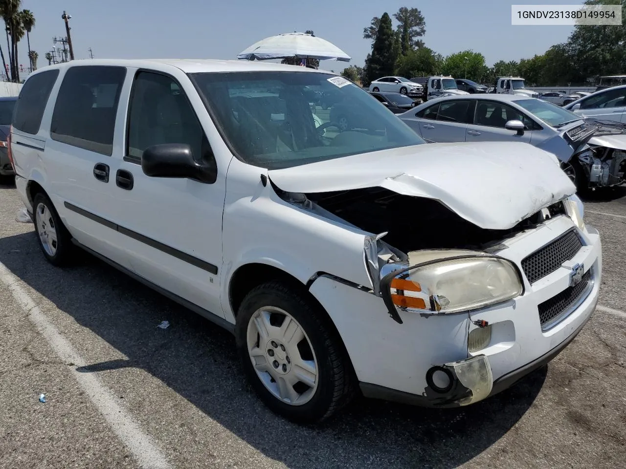 2008 Chevrolet Uplander Ls VIN: 1GNDV23138D149954 Lot: 53263374