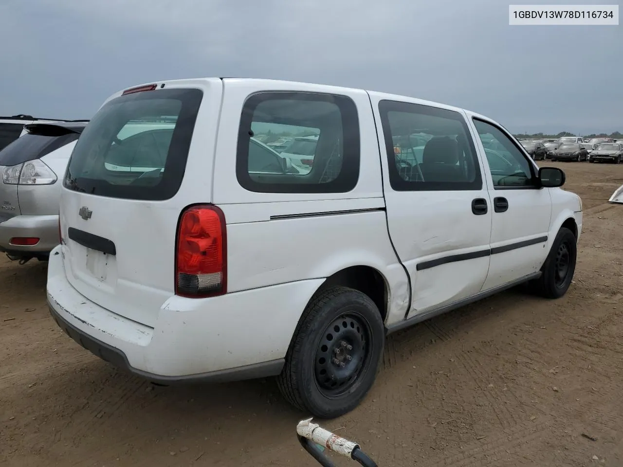 1GBDV13W78D116734 2008 Chevrolet Uplander Incomplete