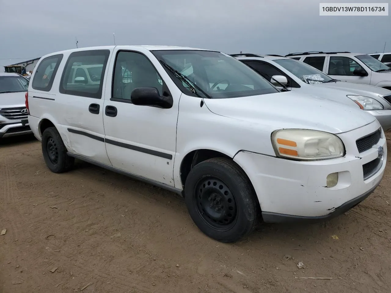 1GBDV13W78D116734 2008 Chevrolet Uplander Incomplete