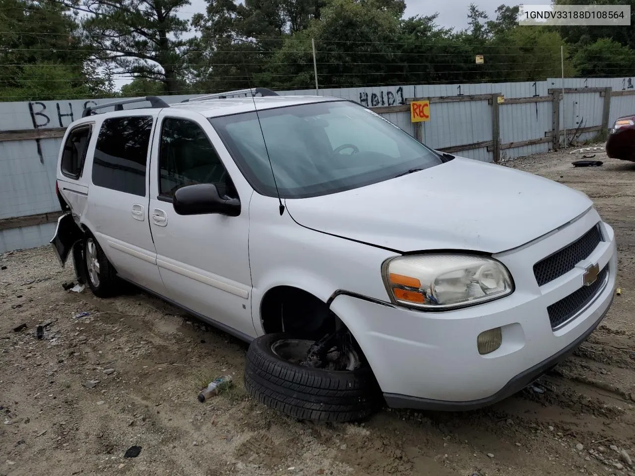 2008 Chevrolet Uplander Lt VIN: 1GNDV33188D108564 Lot: 69084624