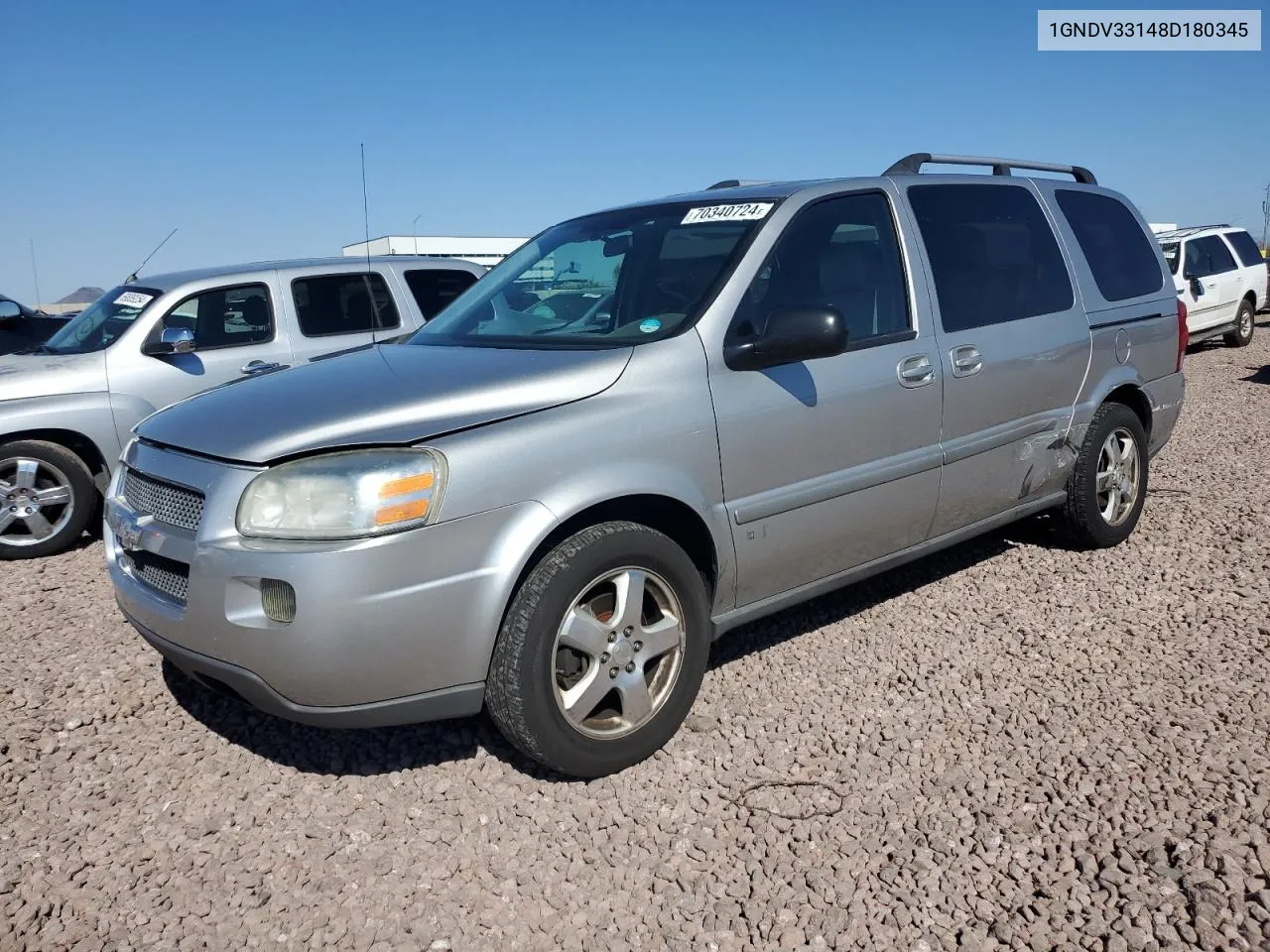 2008 Chevrolet Uplander Lt VIN: 1GNDV33148D180345 Lot: 70340724