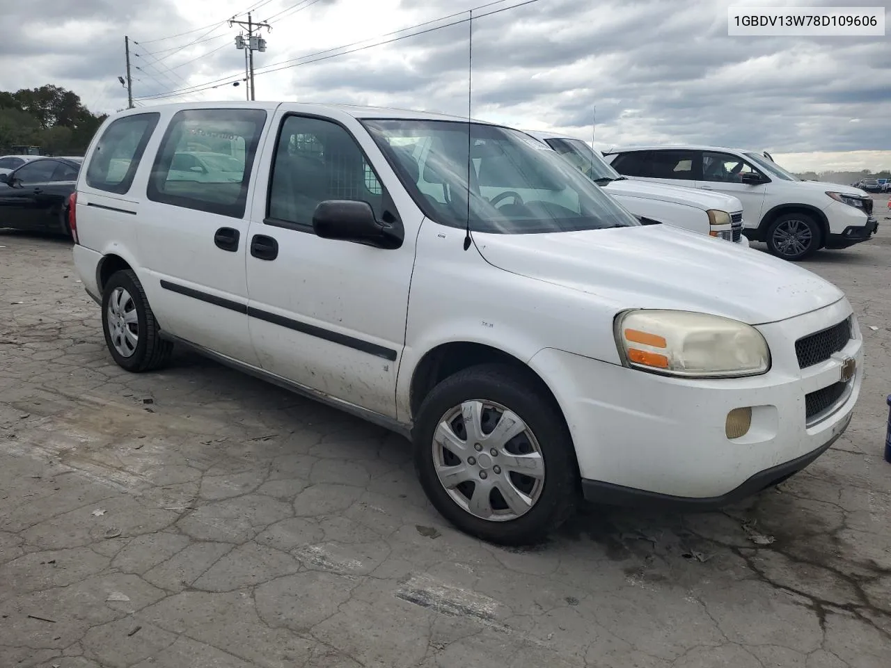 2008 Chevrolet Uplander Incomplete VIN: 1GBDV13W78D109606 Lot: 71663234