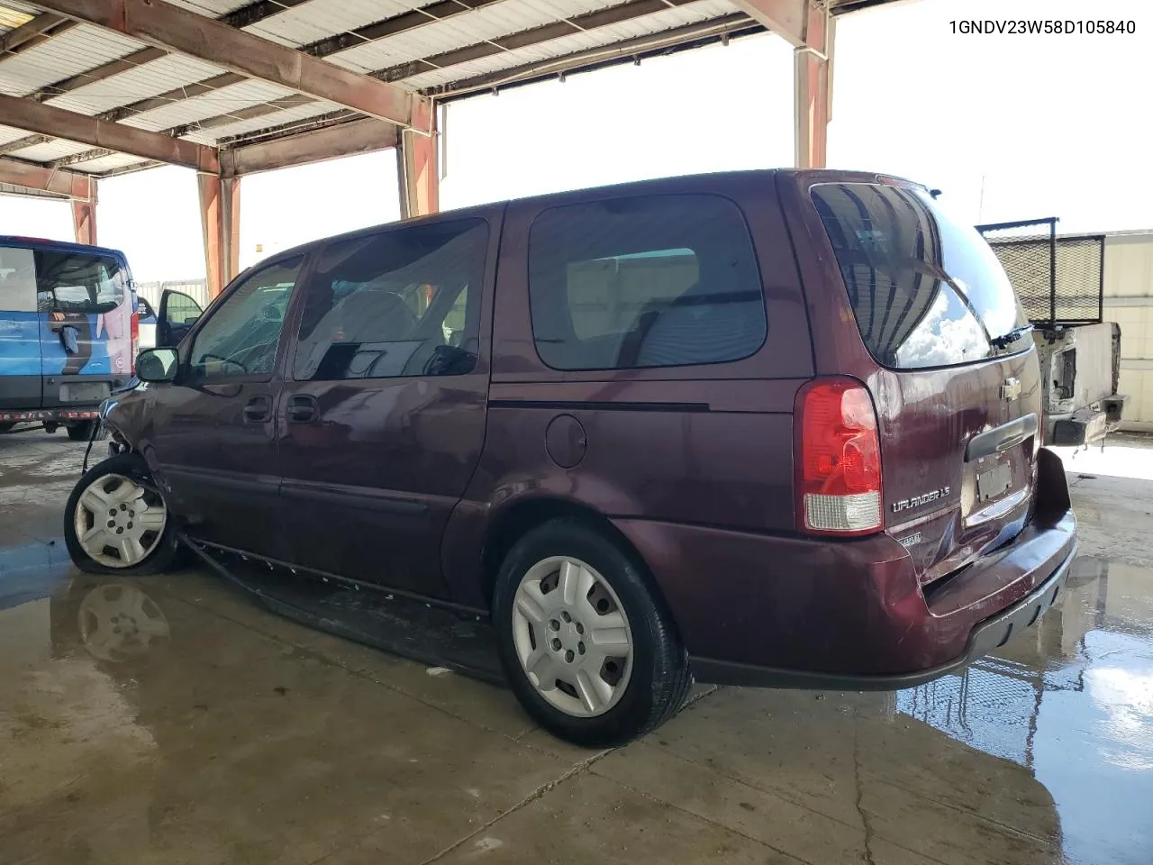 2008 Chevrolet Uplander Ls VIN: 1GNDV23W58D105840 Lot: 72169864