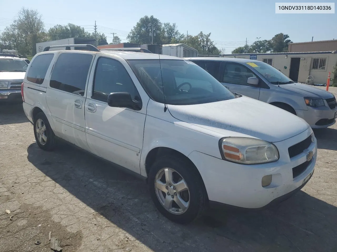 2008 Chevrolet Uplander Lt VIN: 1GNDV33118D140336 Lot: 72173334