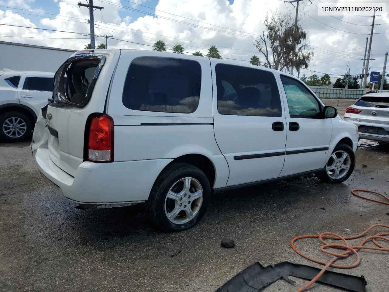 2008 Chevrolet Uplander Ls VIN: 1GNDV23118D202120 Lot: 72910414