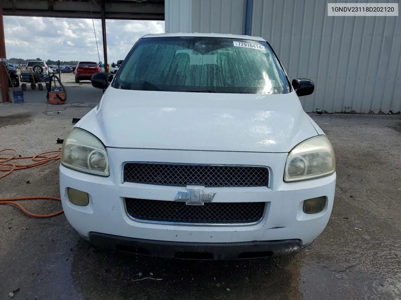 2008 Chevrolet Uplander Ls VIN: 1GNDV23118D202120 Lot: 72910414