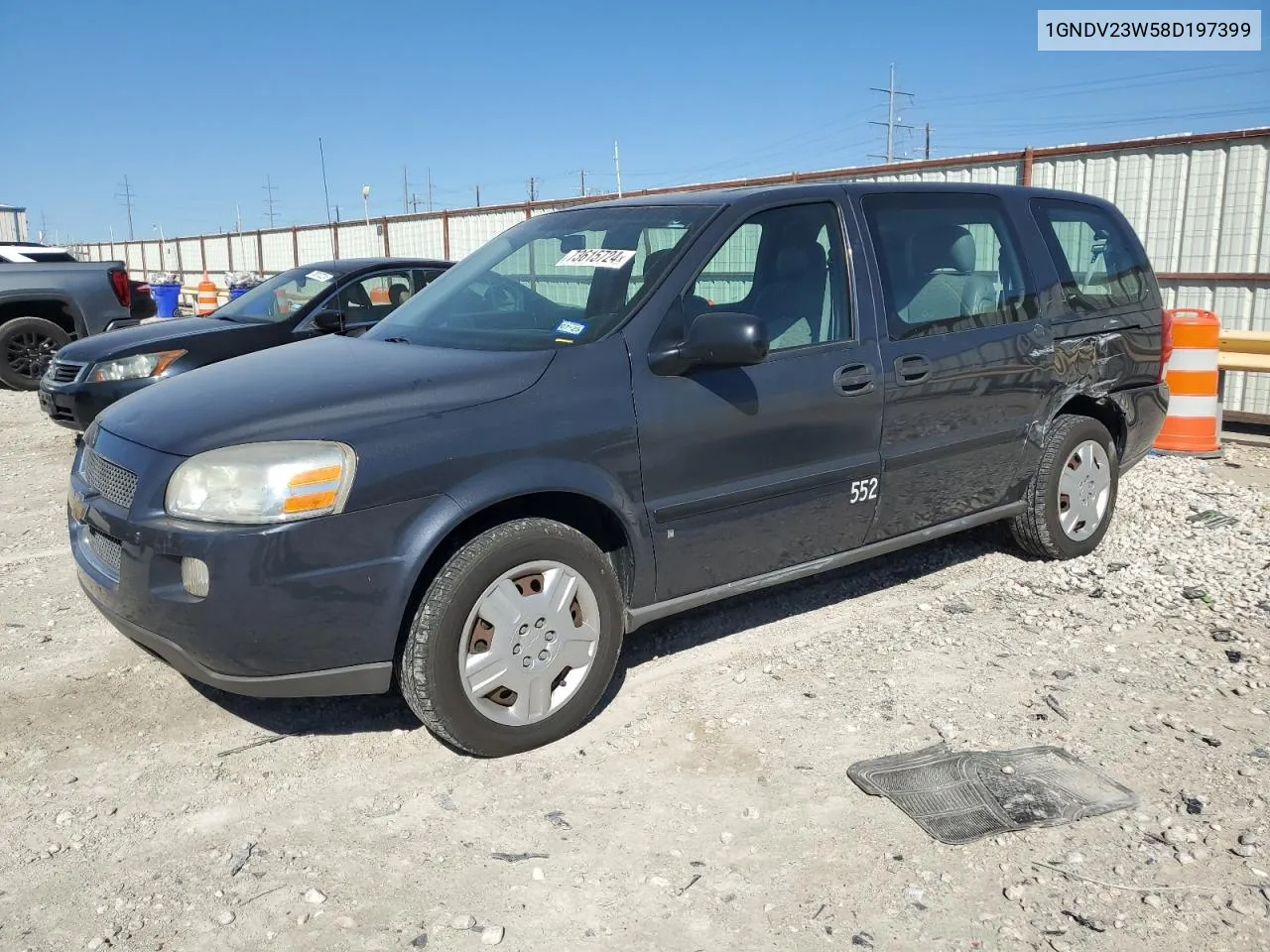 2008 Chevrolet Uplander Ls VIN: 1GNDV23W58D197399 Lot: 73615724