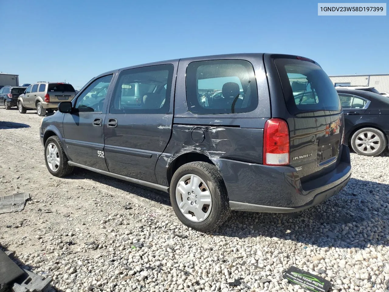 2008 Chevrolet Uplander Ls VIN: 1GNDV23W58D197399 Lot: 73615724