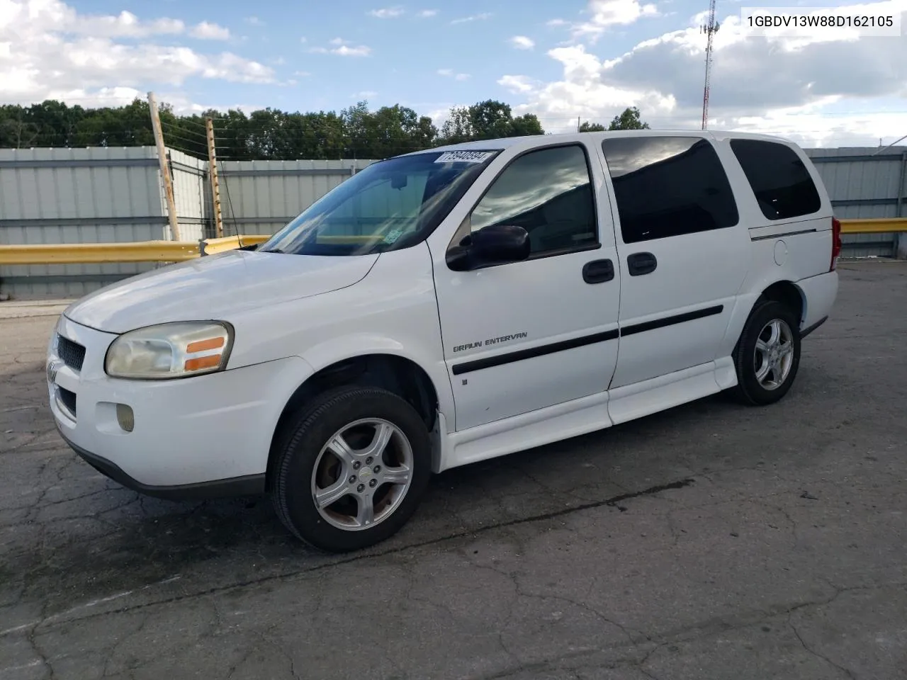 1GBDV13W88D162105 2008 Chevrolet Uplander Incomplete