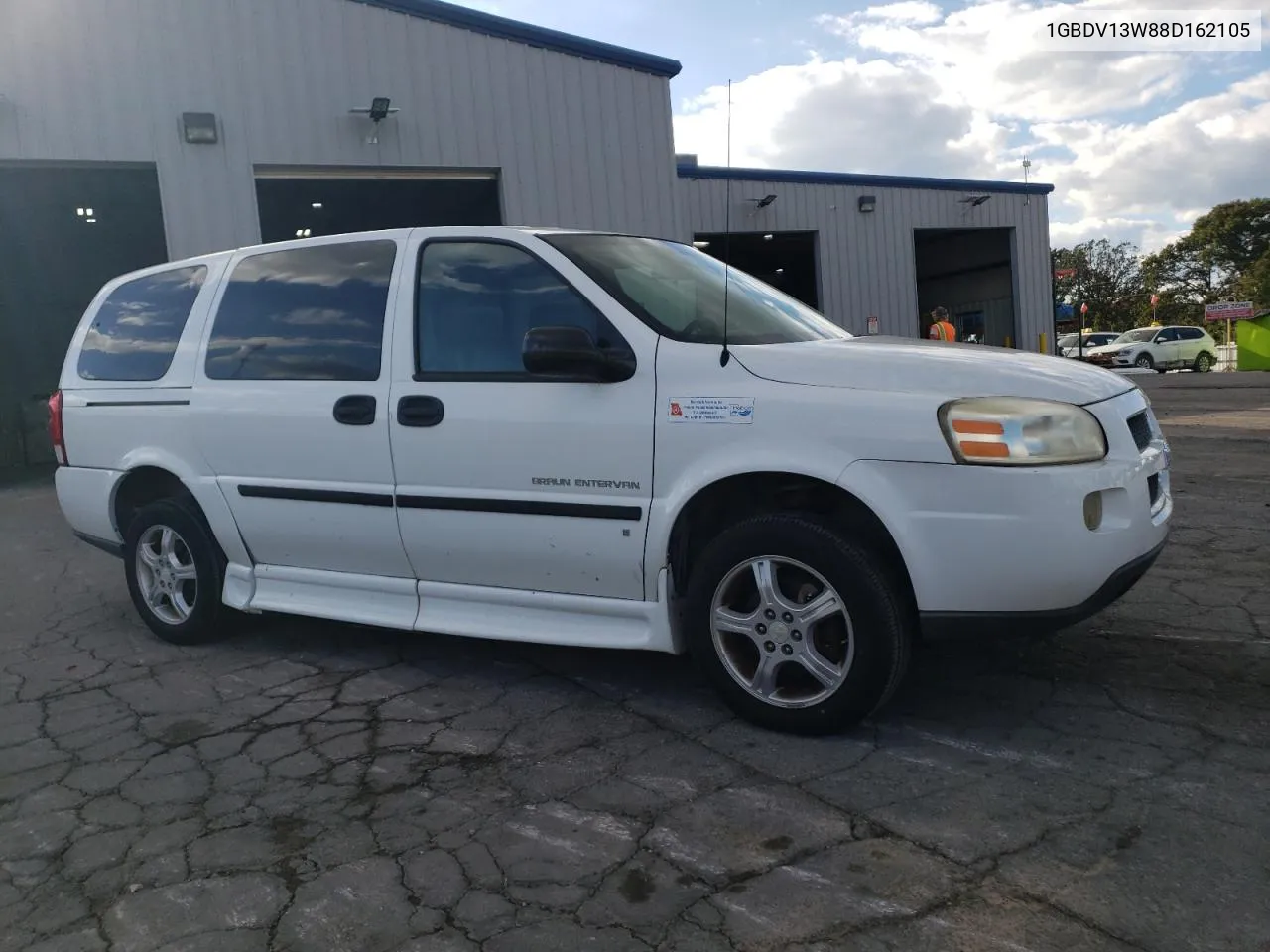 2008 Chevrolet Uplander Incomplete VIN: 1GBDV13W88D162105 Lot: 73940594