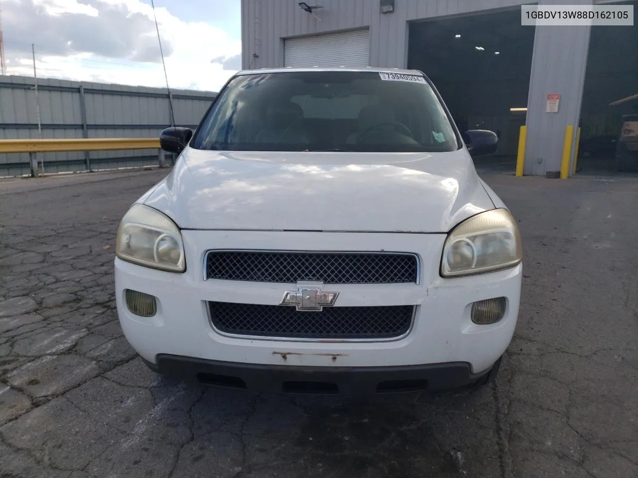 2008 Chevrolet Uplander Incomplete VIN: 1GBDV13W88D162105 Lot: 73940594