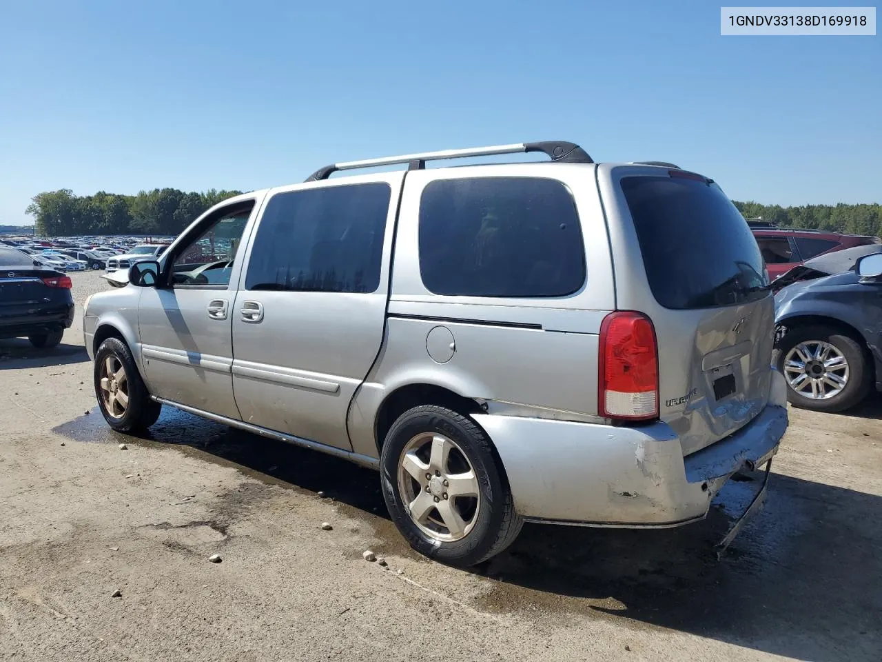 2008 Chevrolet Uplander Lt VIN: 1GNDV33138D169918 Lot: 74397924