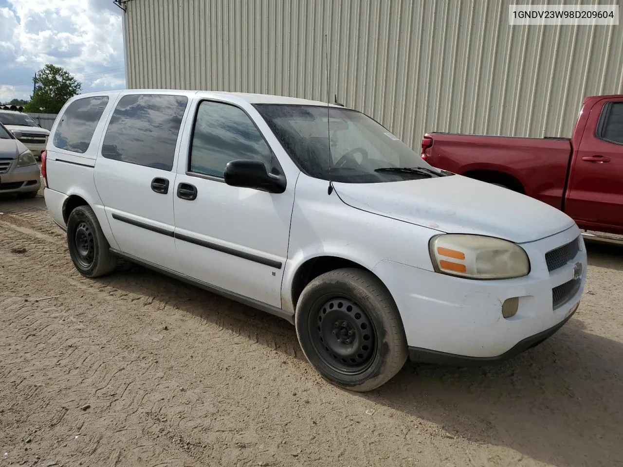 2008 Chevrolet Uplander Ls VIN: 1GNDV23W98D209604 Lot: 74589214