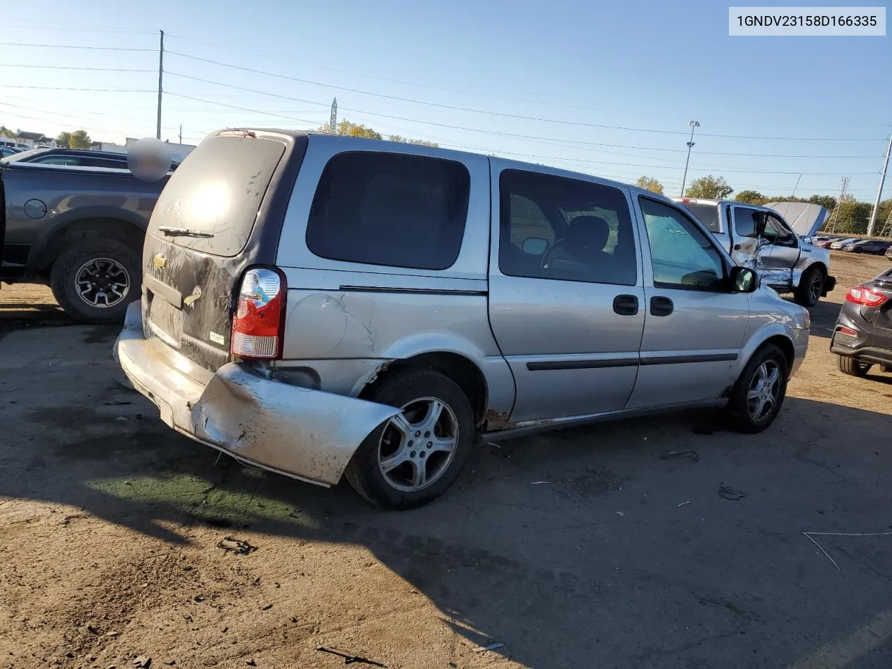 2008 Chevrolet Uplander Ls VIN: 1GNDV23158D166335 Lot: 75097134