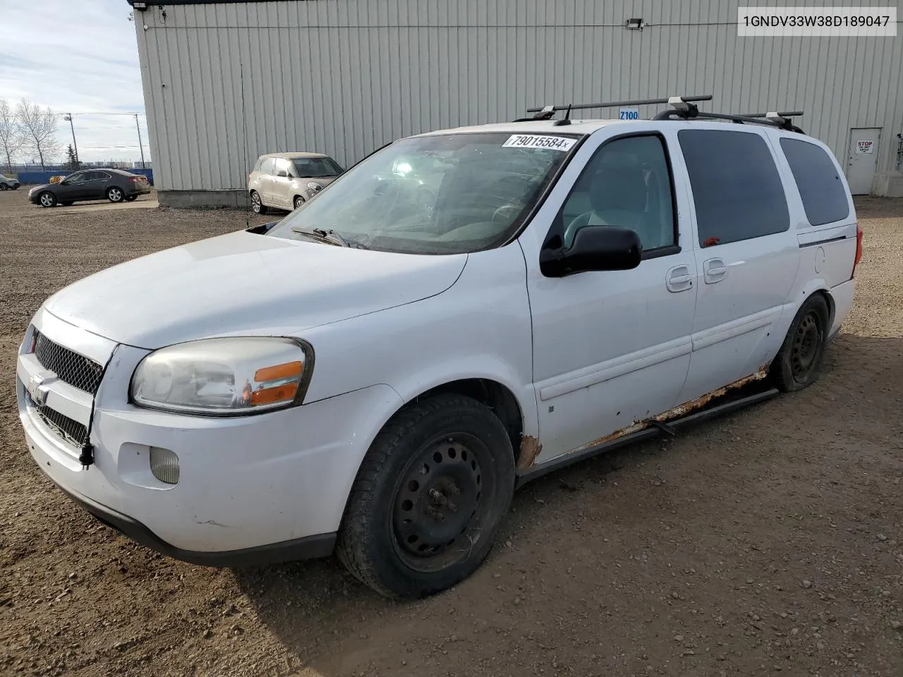 2008 Chevrolet Uplander Lt VIN: 1GNDV33W38D189047 Lot: 79015584