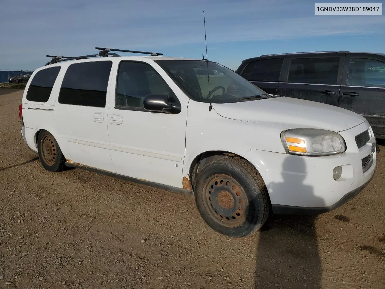 2008 Chevrolet Uplander Lt VIN: 1GNDV33W38D189047 Lot: 79015584