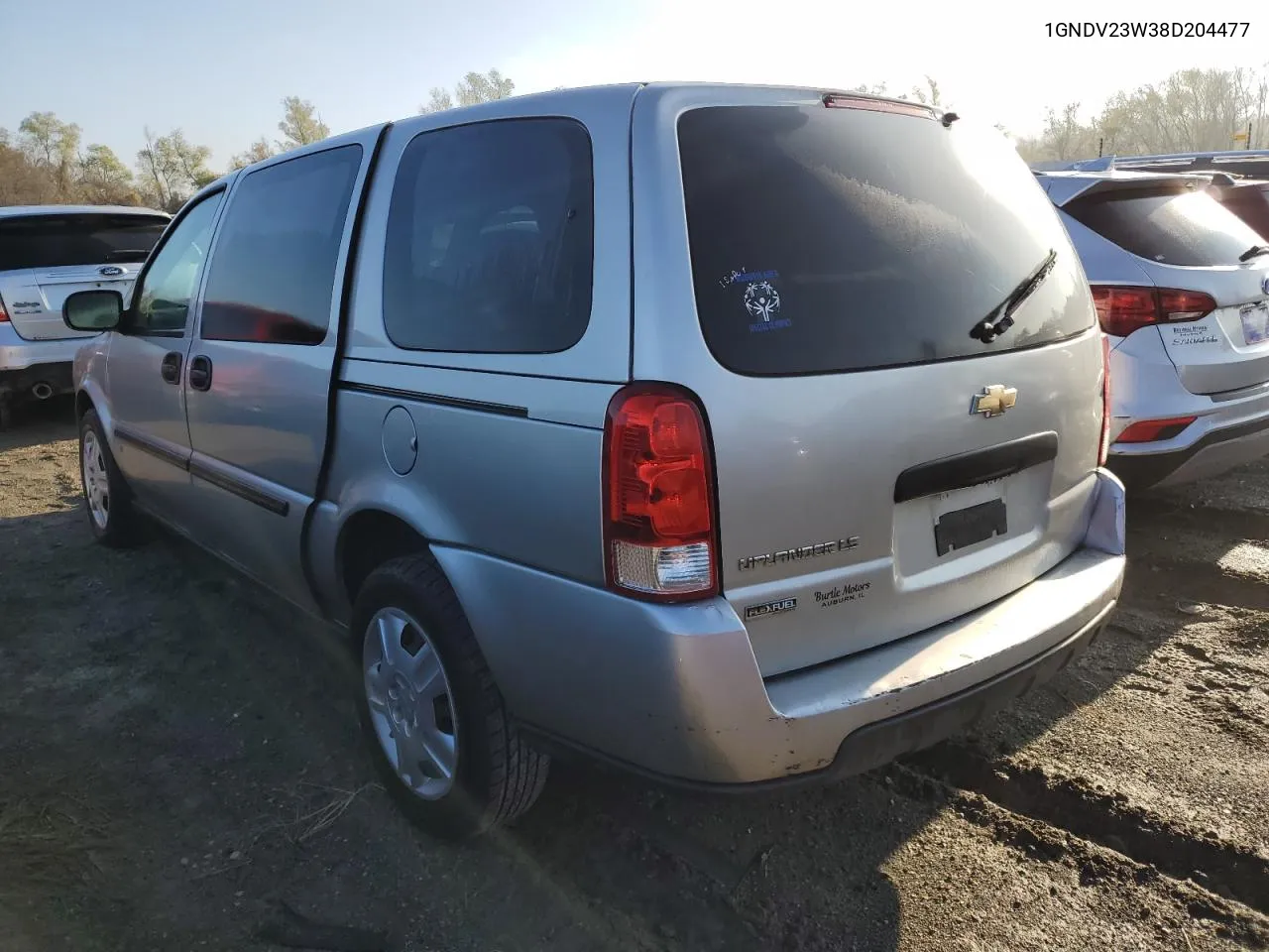 2008 Chevrolet Uplander Ls VIN: 1GNDV23W38D204477 Lot: 80031134