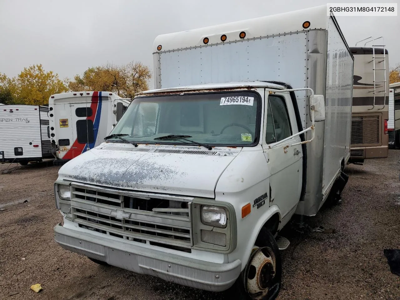 1986 Chevrolet G30 VIN: 2GBHG31M8G4172148 Lot: 74965194