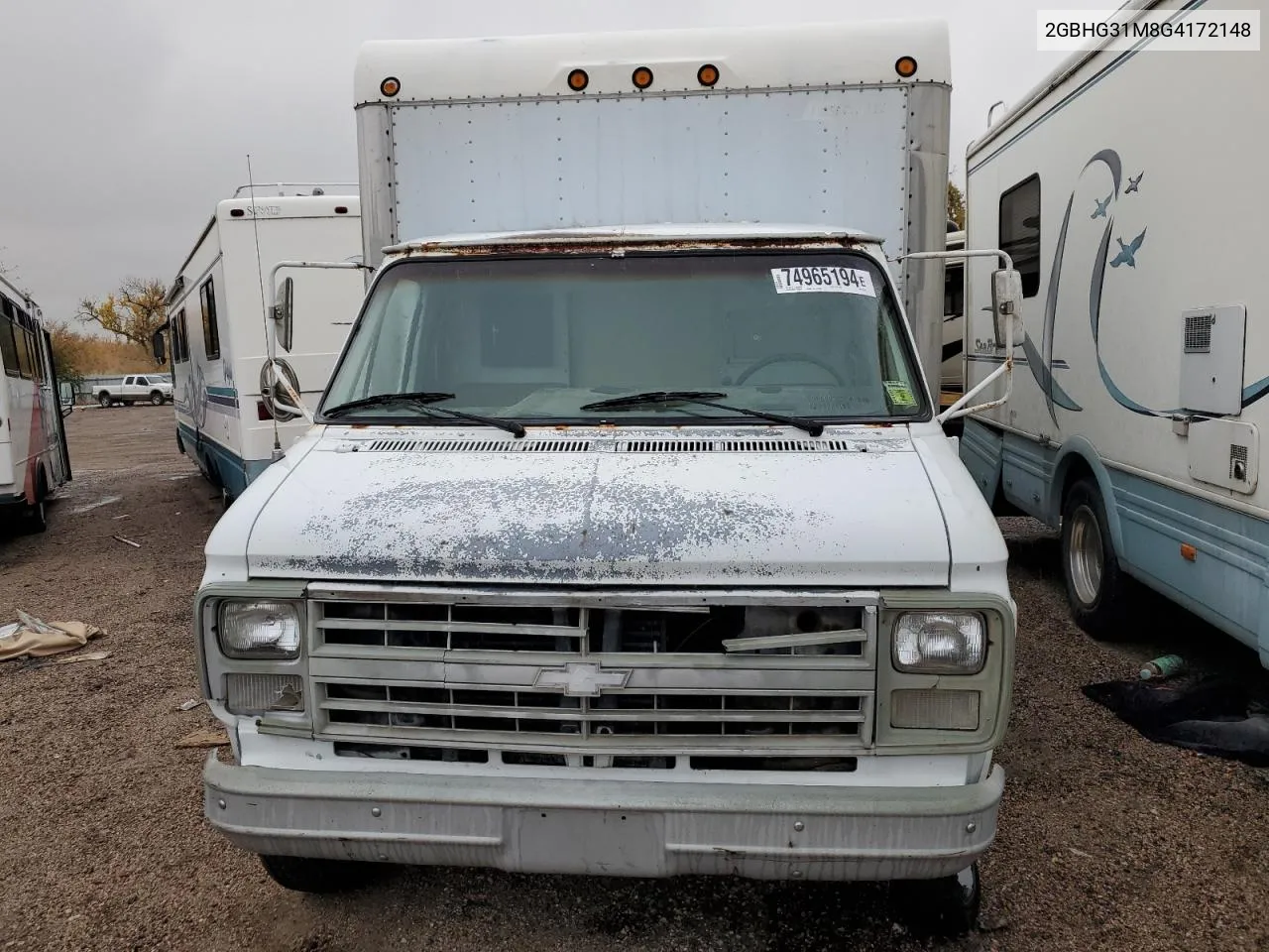 1986 Chevrolet G30 VIN: 2GBHG31M8G4172148 Lot: 74965194