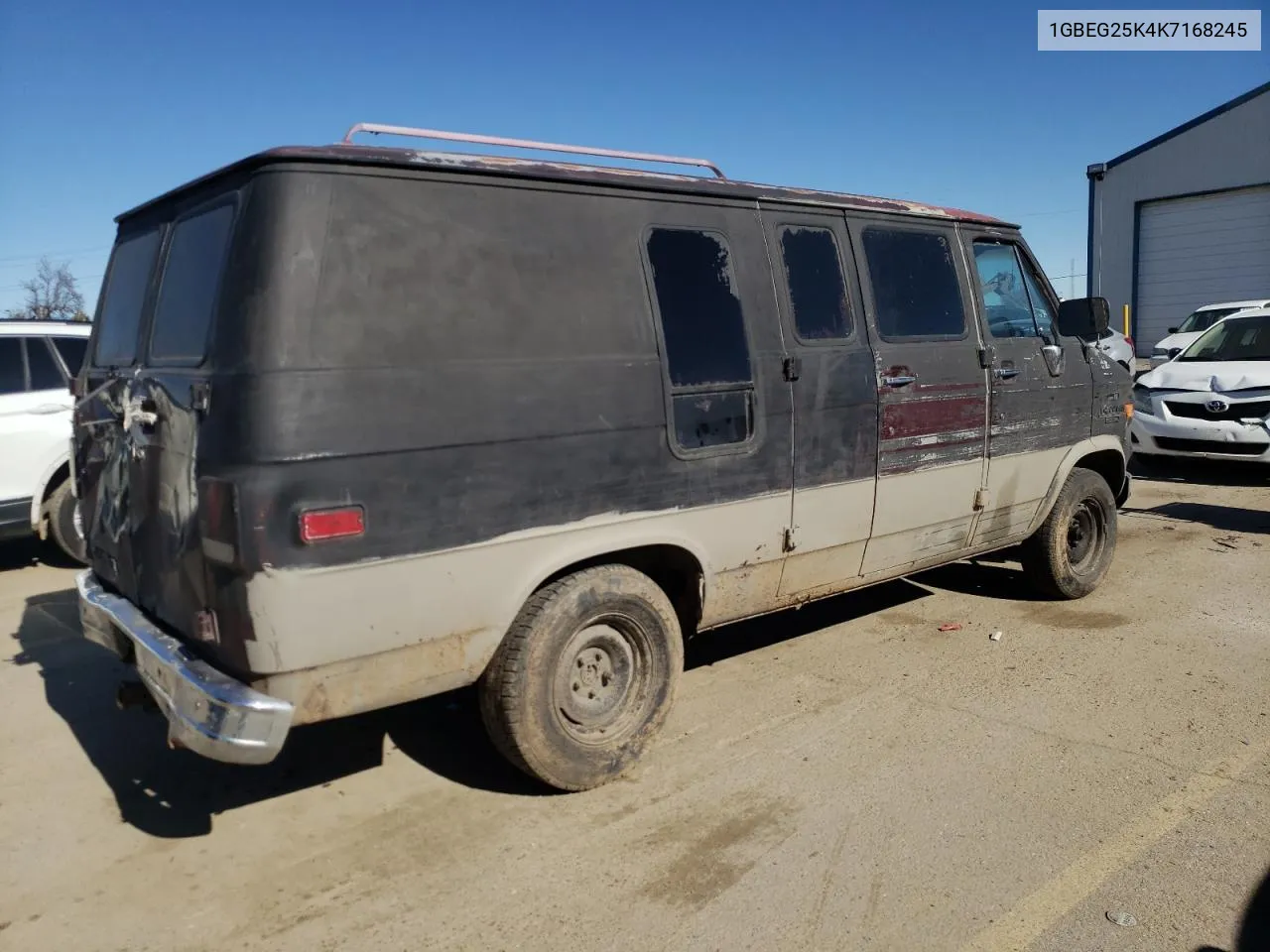 1989 Chevrolet G20 VIN: 1GBEG25K4K7168245 Lot: 60162924